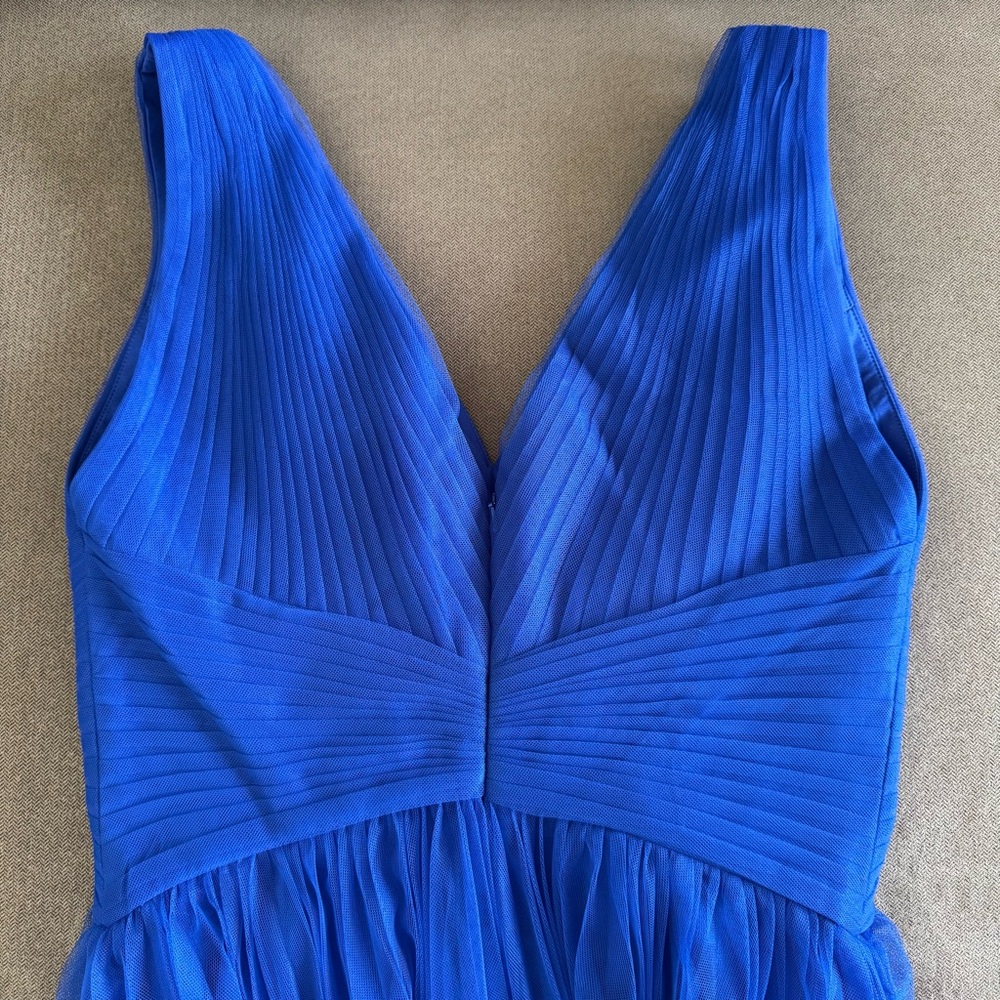 Zac Posen Tulle Midi-Dress in Royal Blue, size 6 - Picture 9 of 13